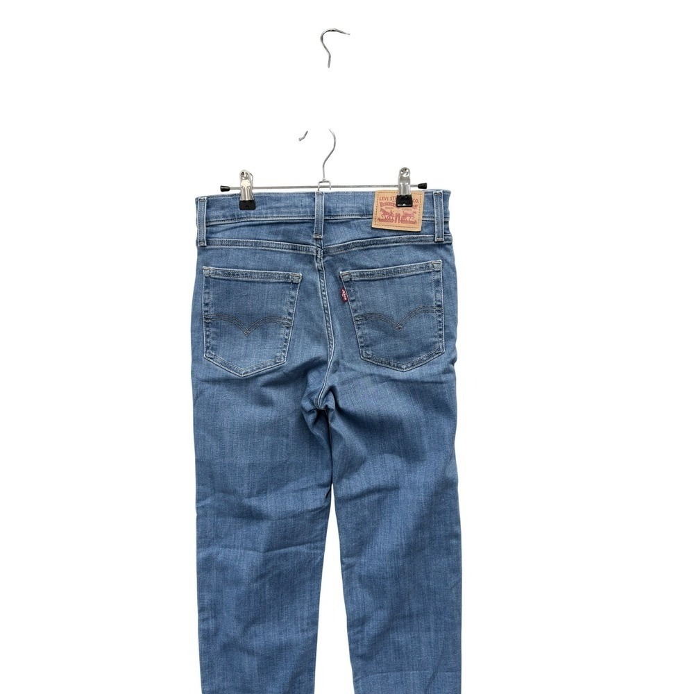 Levis 724 High Rise Straight Women Size 27 (taped 28" Blue Excellent Denim Jeans - Picture 5 of 11